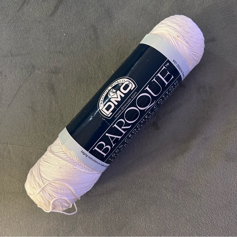 DMC Baroque Crochet Cotton size 10 - white